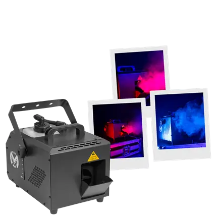 1000 W tågemaskine - Mac Hazer 1000 Mac Mah - Let tåge og DMX-kontrol