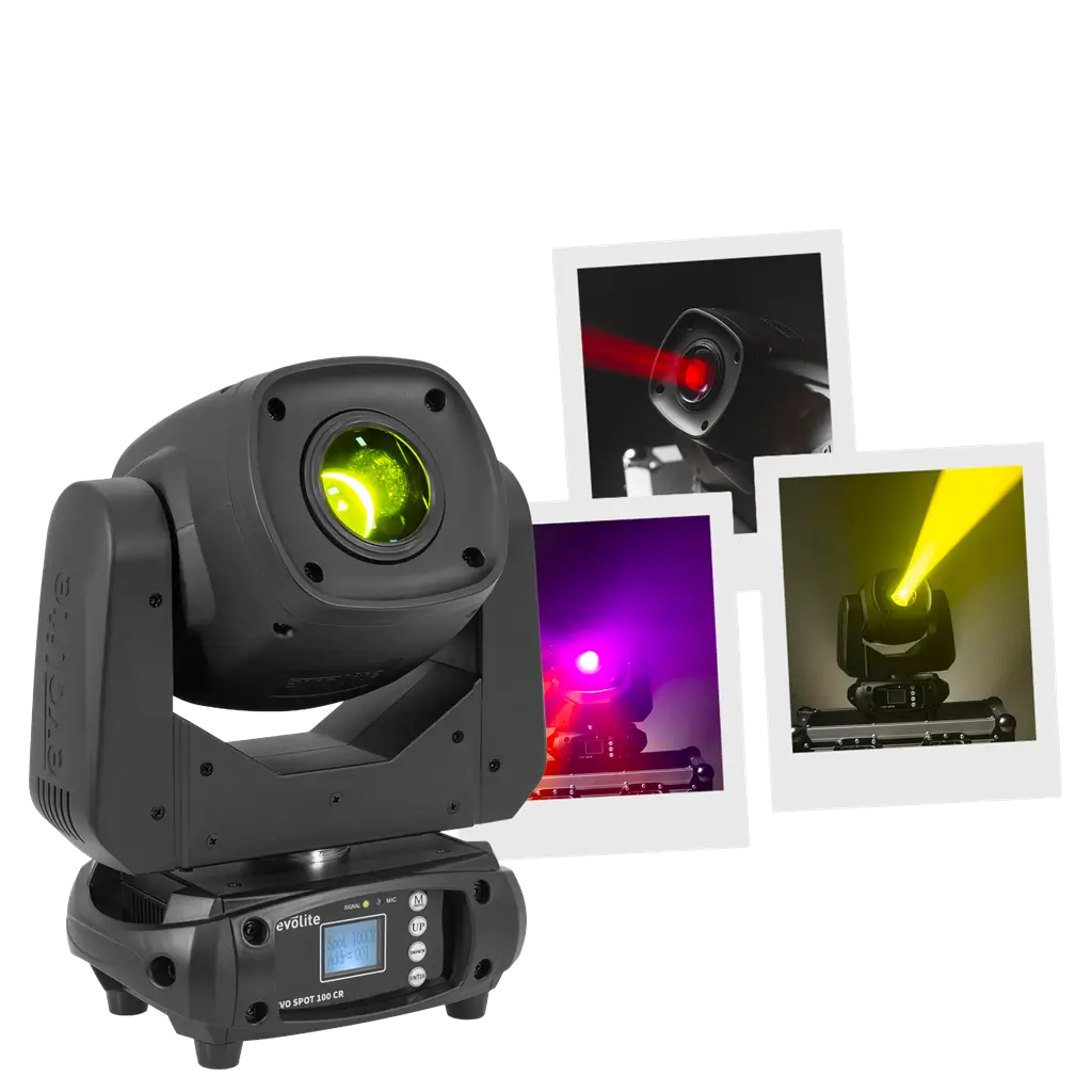 Spotlight 100 W - Evo Spot 100 CR Evolite - Flerfarvet LED & DMX-kontrol