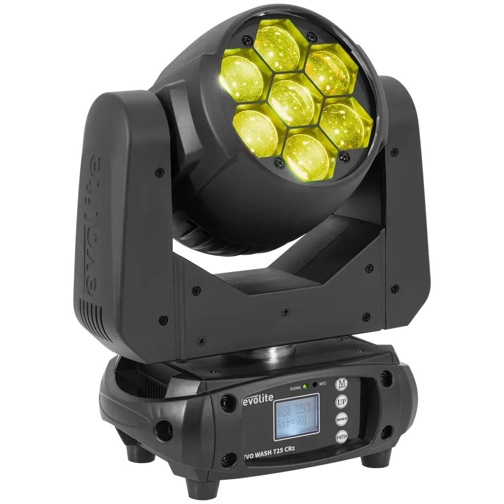 Wash-spot 725 W - Evo Wash 725 CRz Evolite - flerfarvet LED og DMX-styring