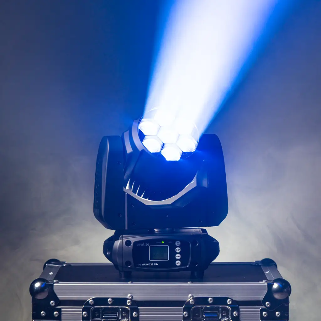 Wash-spot 725 W - Evo Wash 725 CRz Evolite - flerfarvet LED og DMX-styring