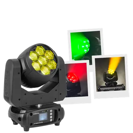 Wash-spot 725 W - Evo Wash 725 CRz Evolite - flerfarvet LED og DMX-styring