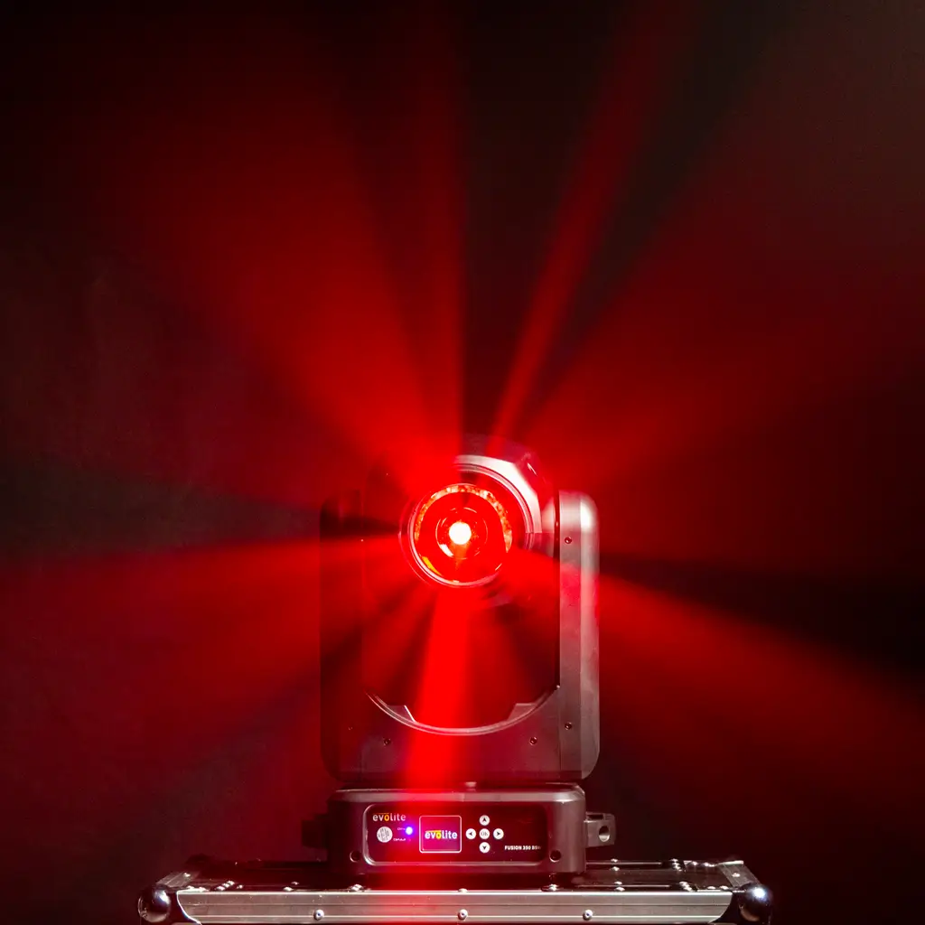 Pakke med 2 hybridprojektører 350 W i flightcase - Fusion 350 BSW Set Evolite - Intelligent Beam, Spot & Wash