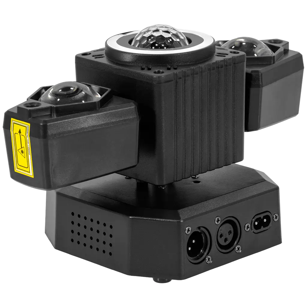 50 W multi-purpose spotlight - UFO Wing BoomTone DJ - LED + LASER + strobe + stråler, DMX-kontrollerbar