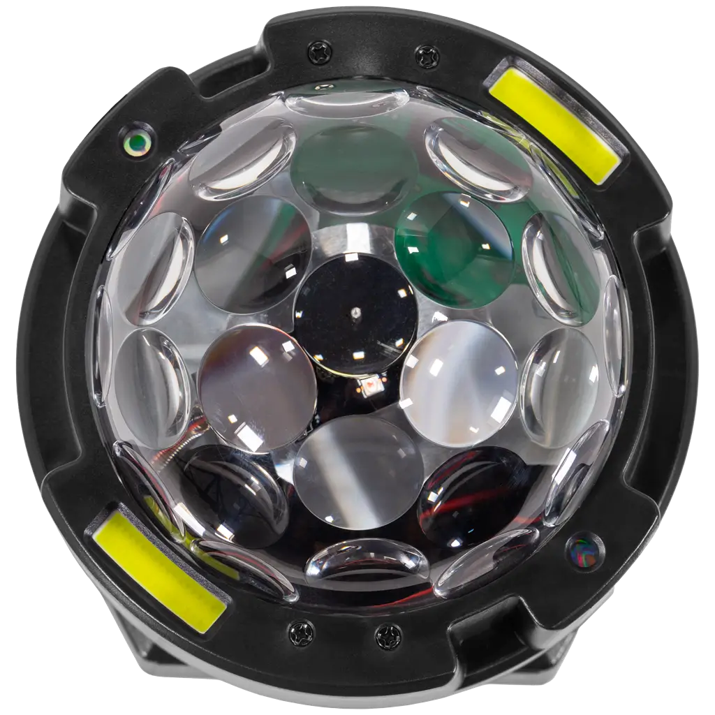 Roterende effektprojektor - BoomTone DJ-spinner - Flerfarvet LED & strobe & DMX-kontrol