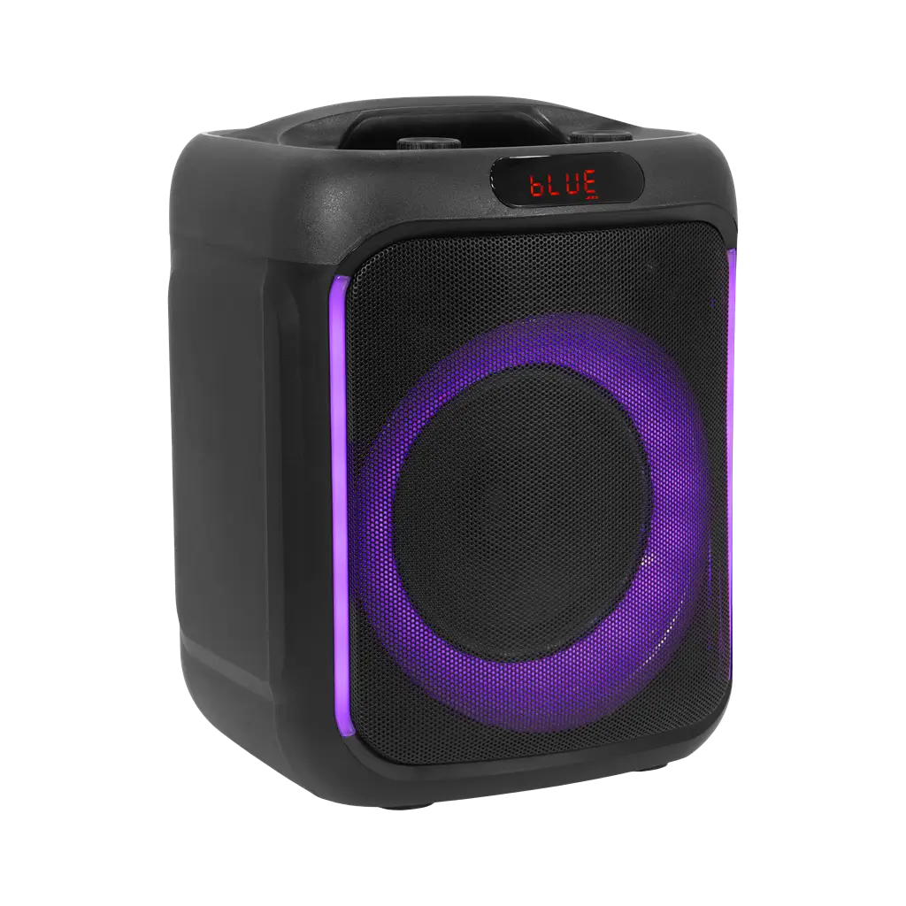 Bærbar højttaler - Cube 200 BoomTone DJ - Bluetooth 5.0, indbygget batteri og LED-belysning