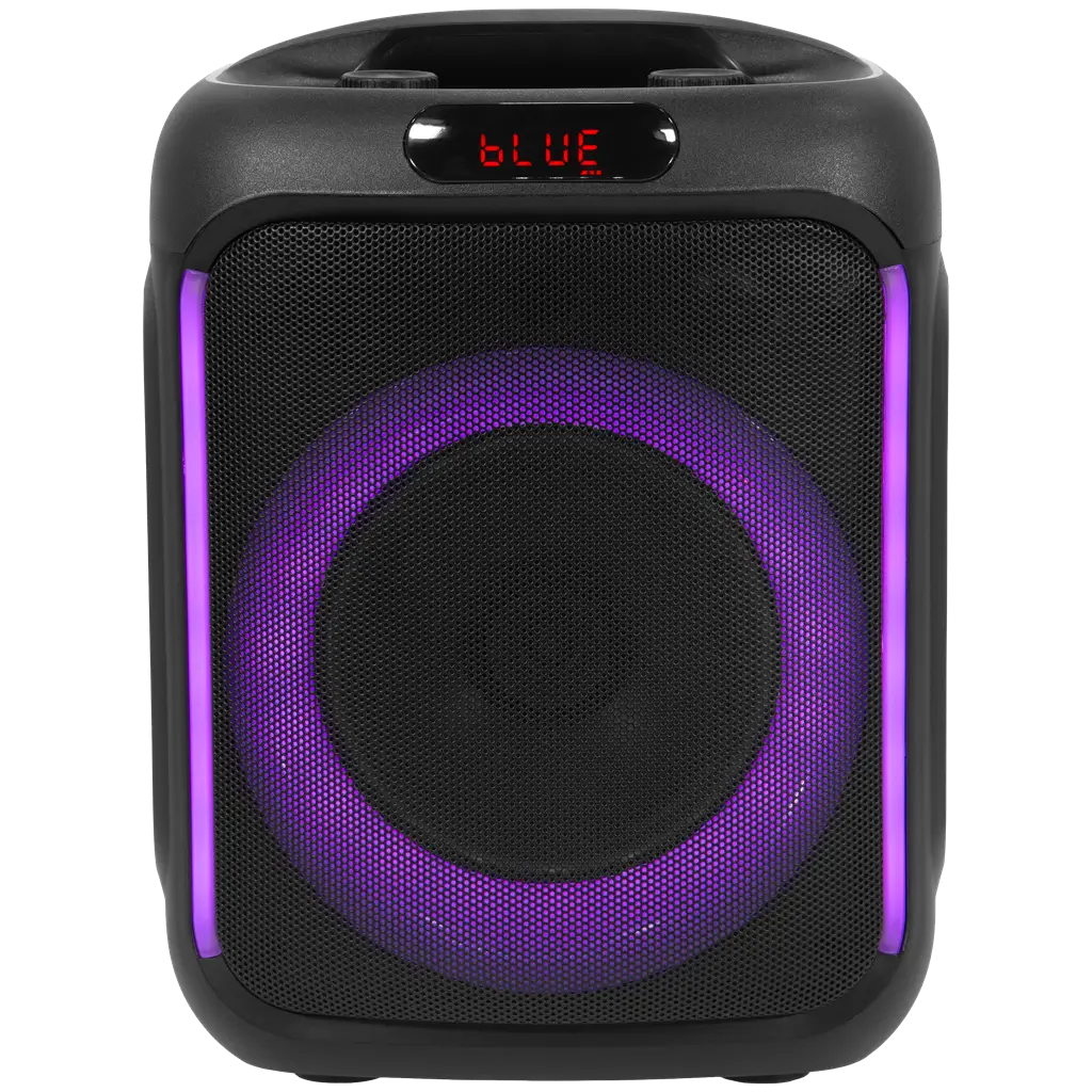 Bærbar højttaler - Cube 200 BoomTone DJ - Bluetooth 5.0, indbygget batteri og LED-belysning