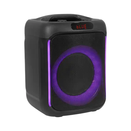 Bærbar højttaler - Cube 200 BoomTone DJ - Bluetooth 5.0, indbygget batteri og LED-belysning