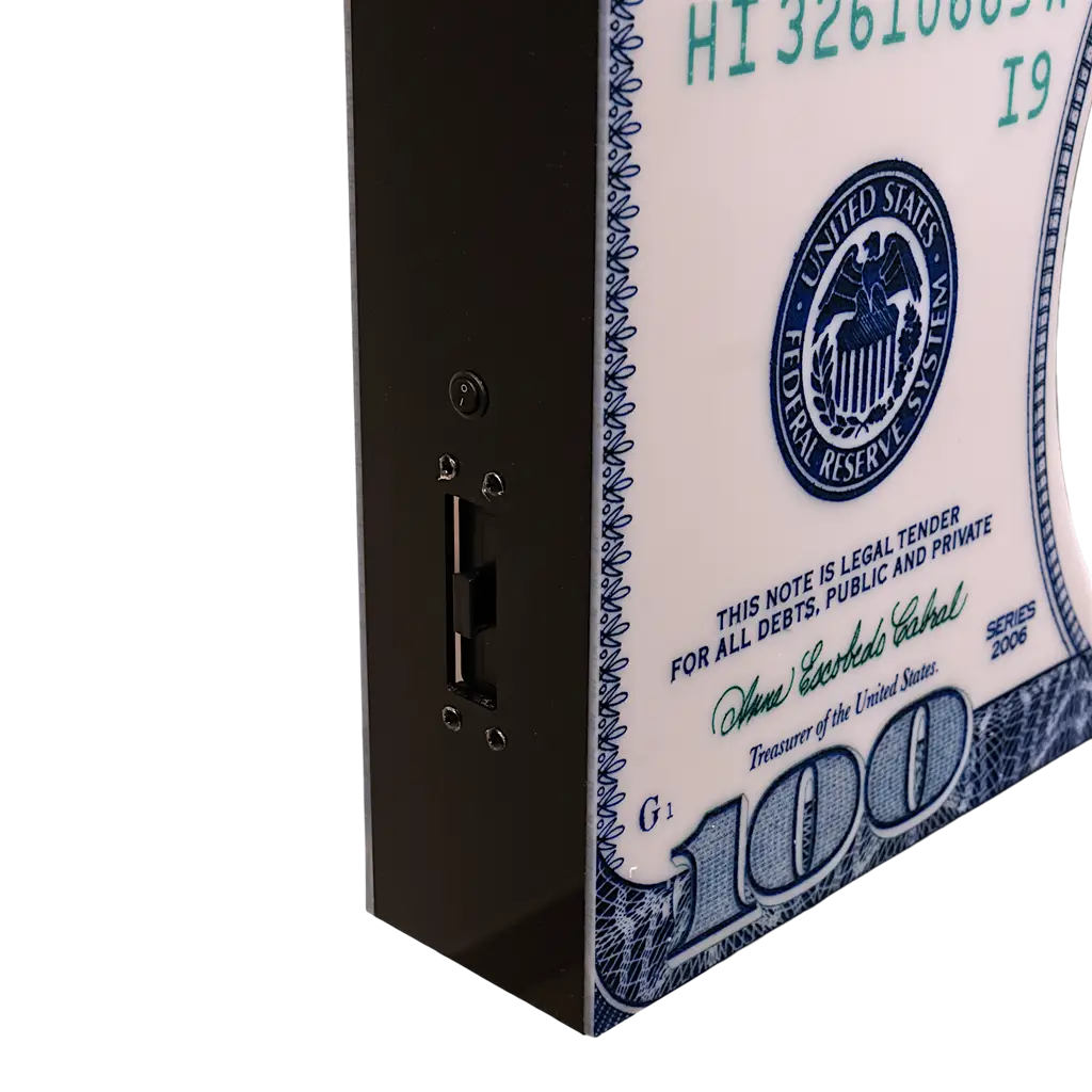 Dollar service ritual - Oplyst VIP flaske display | By Sparklers®.