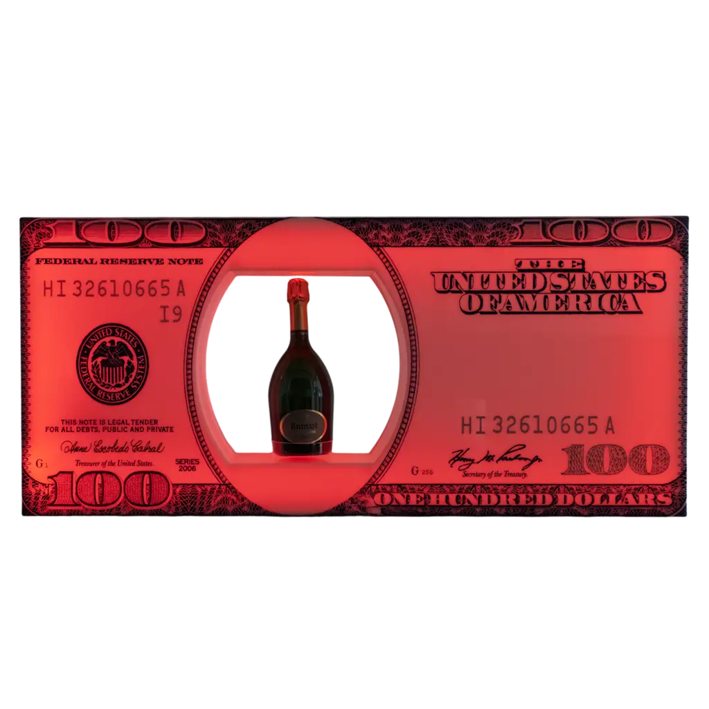 Dollar service ritual - Oplyst VIP flaske display | By Sparklers®.