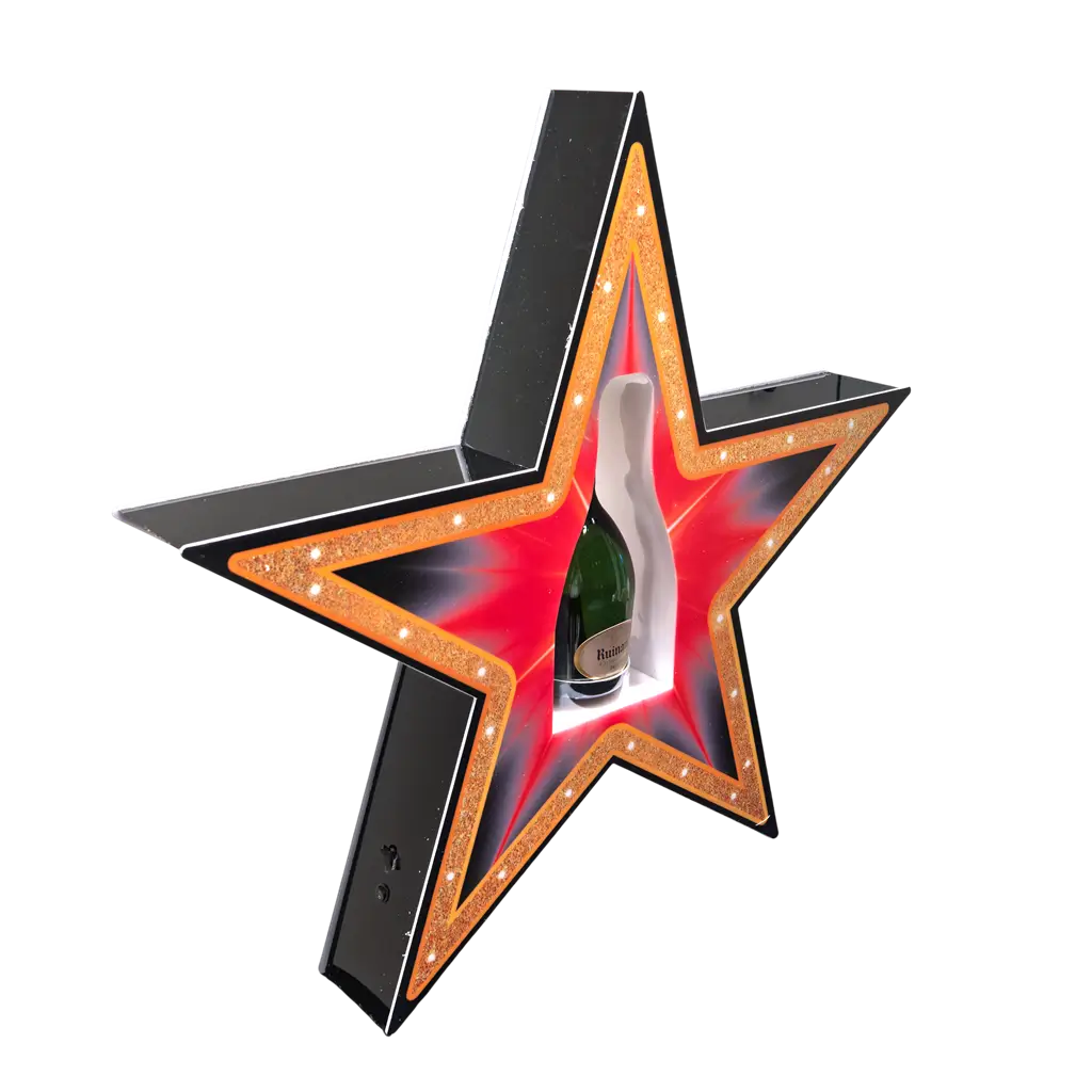 Rituel de service "Étoile" - Oplyst VIP-flaskedisplay | By Sparklers