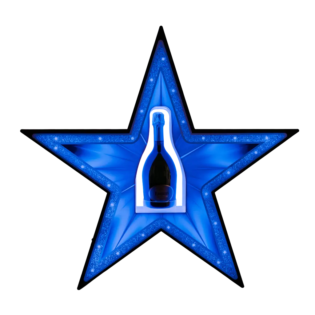 Rituel de service "Étoile" - Oplyst VIP-flaskedisplay | By Sparklers