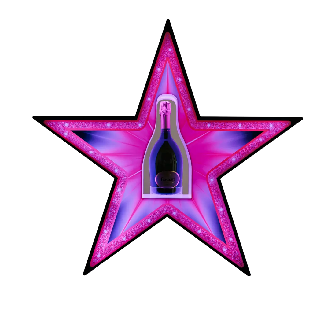 Rituel de service "Étoile" - Oplyst VIP-flaskedisplay | By Sparklers