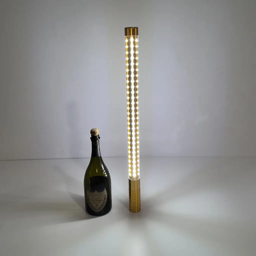 XXL LED FLASKE V.I.P GULD - 60x4cm