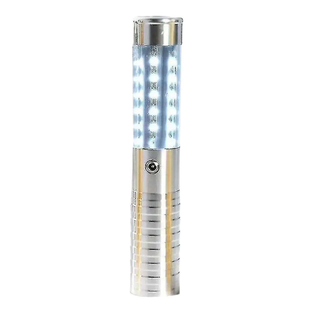 VIP Silver LED Bottle Stick med grøn laser - 24 cm