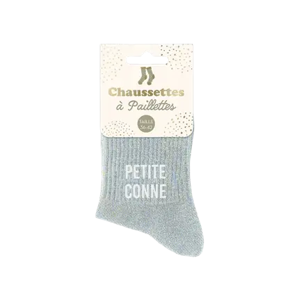 Pailletstrømper small connect - One size 36-42
