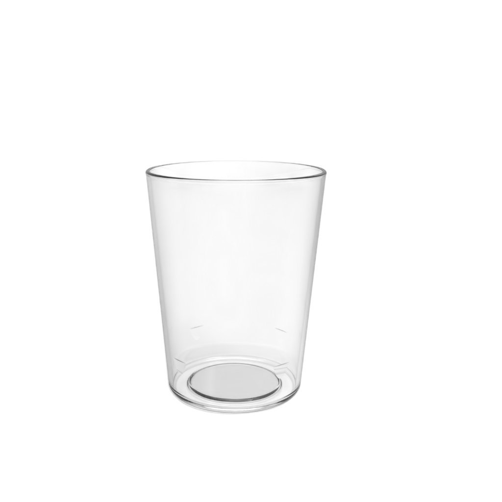 Ubrydeligt konisk ølglas - 30 cl brugbart 33 cl til randen