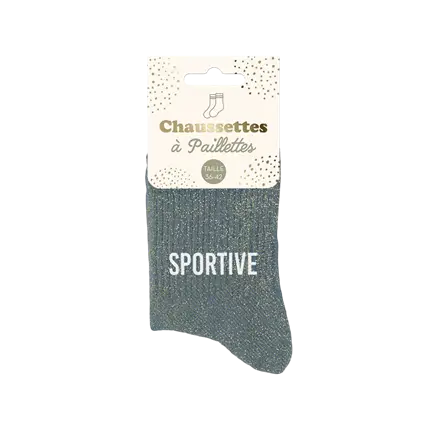 Sport Glitter Socks - One Size 36-42