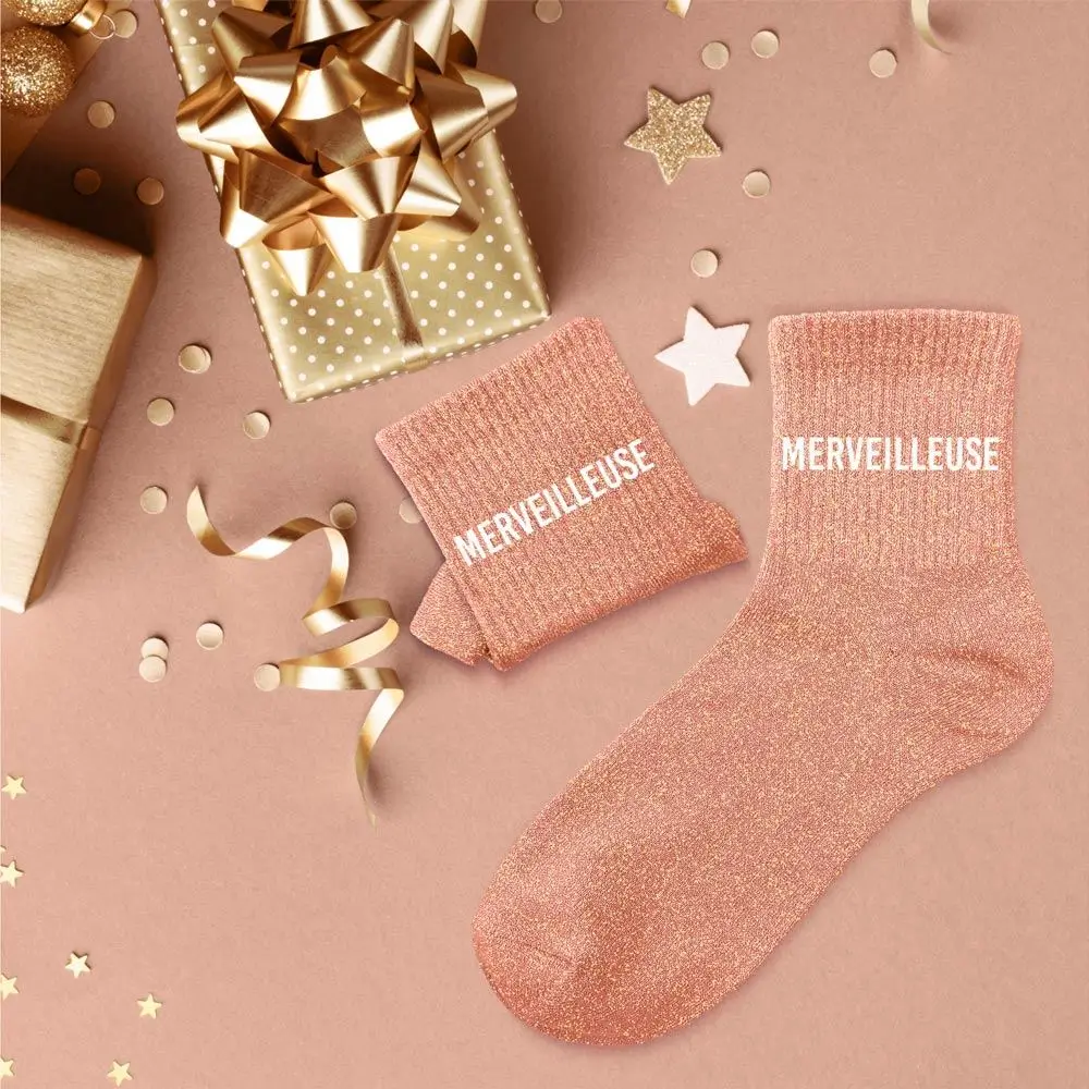 Merveilleuse Glitter Socks - One Size 36-42