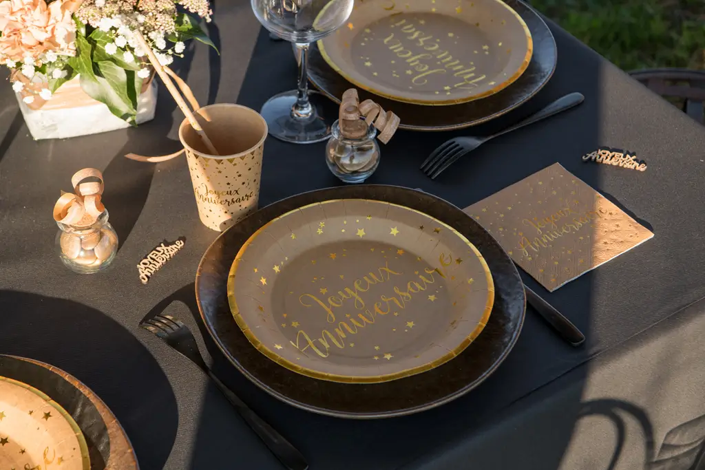 Happy Birthday Kraft-glas (sæt med 10)