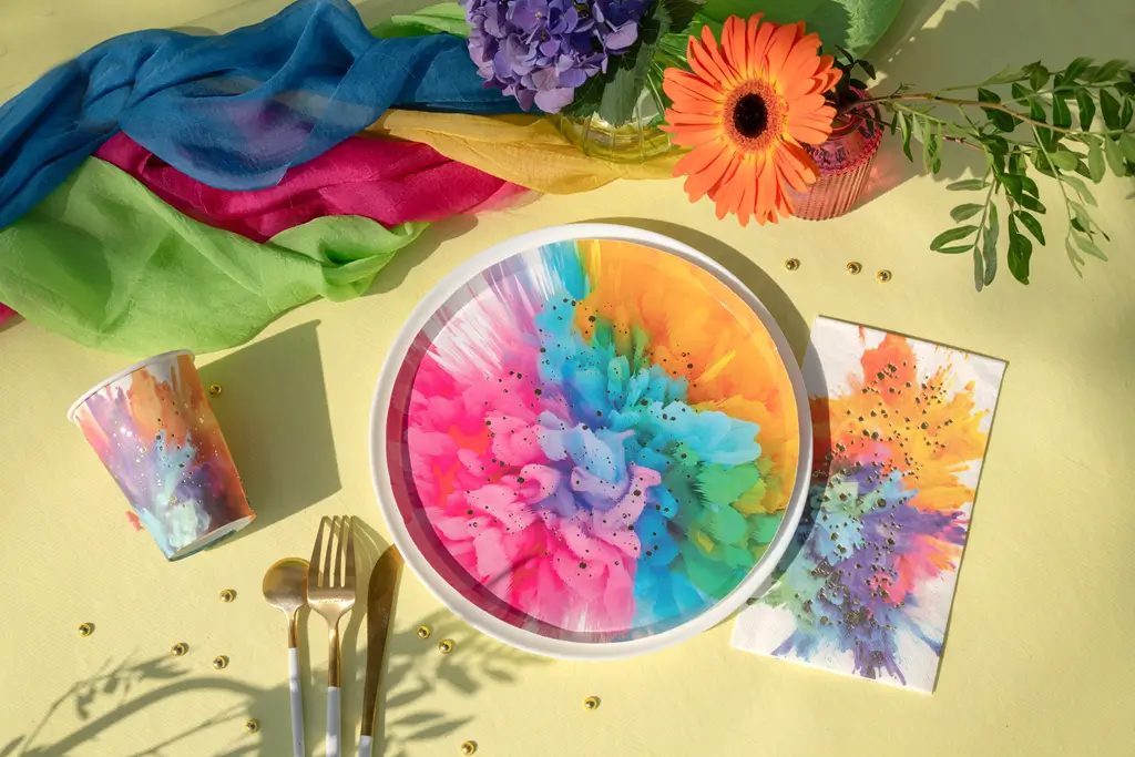 Holi Festival of Colours Håndklæde - sæt med 12 stk.