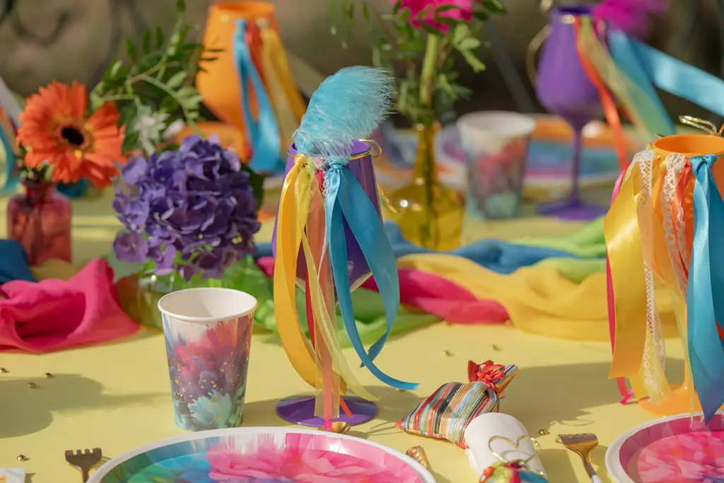 Holi Festival of Colours-bæger - sæt med 6 stk.