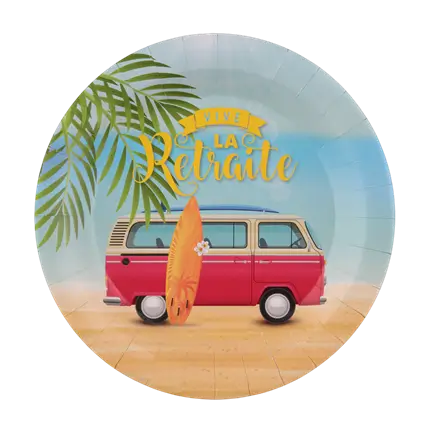 Pensionisttallerken - La belle vie (pakke med 10)