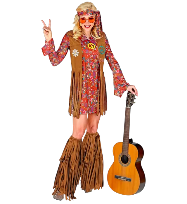 Cowboy Western Støvleovertræk med Frynser i Ruskindslook – Kostume Tilbehør