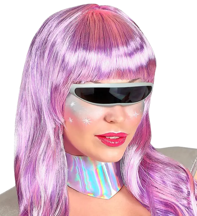 Sølv Robot Briller – Futuristisk Kostume Tilbehør