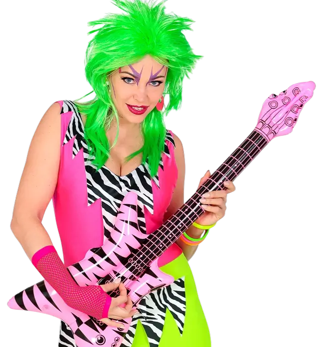 Neon Pink Net Handsker 33 cm – 80’er Kostume Tilbehør