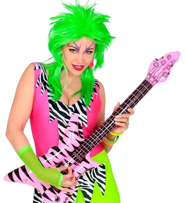 Neon Grønne Fingerløse Net Handsker 33 cm – 80’er Kostume Tilbehør