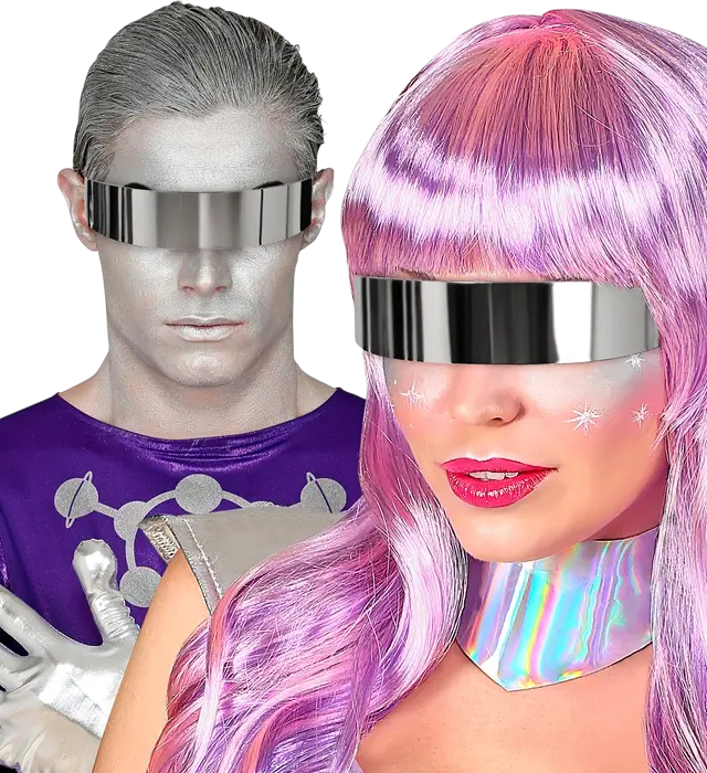 "Spejl Solbriller – Solbriller med Spejleffekt – Kostume Tilbehør