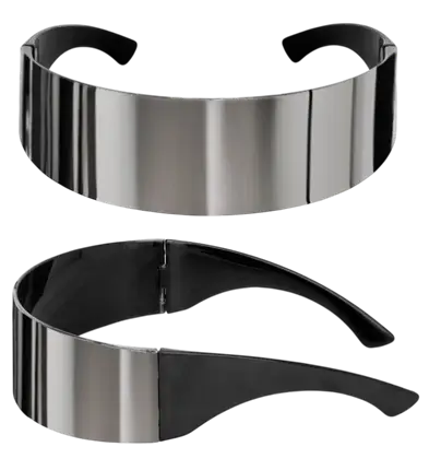 Spejl Solbriller – Solbriller med Spejleffekt – Kostume Tilbehør