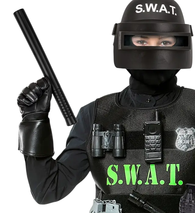 Politi Knippel 29 cm – Politi Kostume Tilbehør