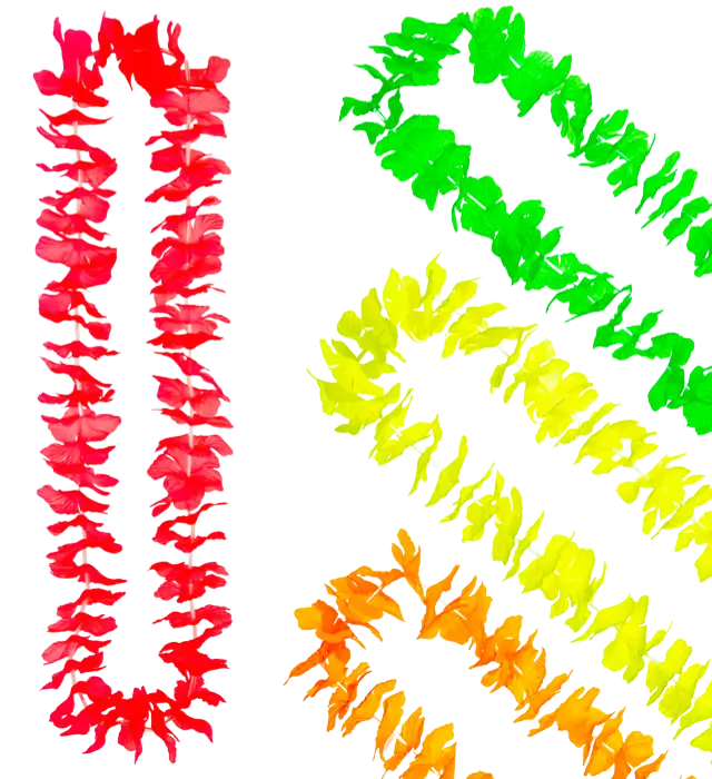 "HAWAÏAN FLUORESCENT NECKLACE" 4 kul.