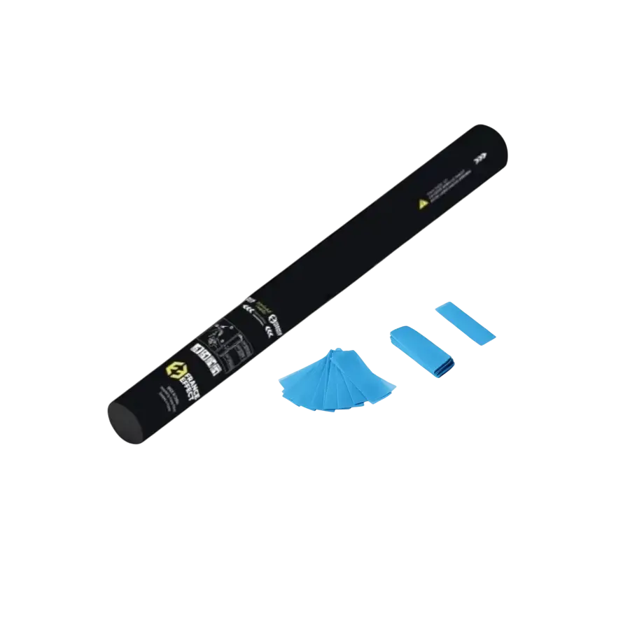 Manuel konfettikanon 40 cm - Blå