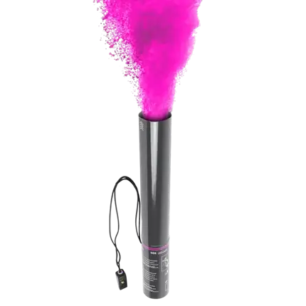 Elektrisk Holi-pulverpistol 40 cm - Pink
