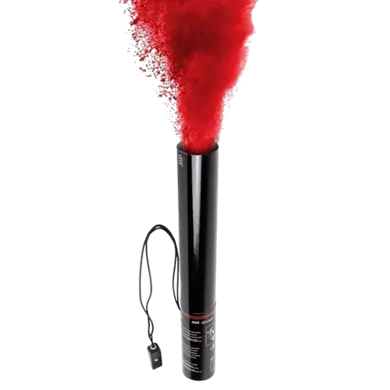Elektrisk Holi-pulverpistol 40 cm - Rød