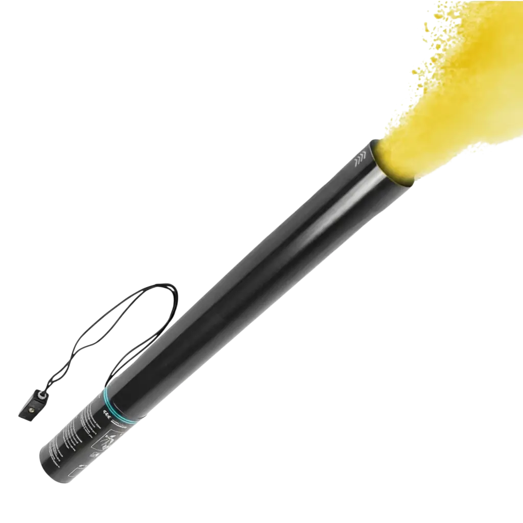 Elektrisk Holi-pulverpistol 80 cm - Gul