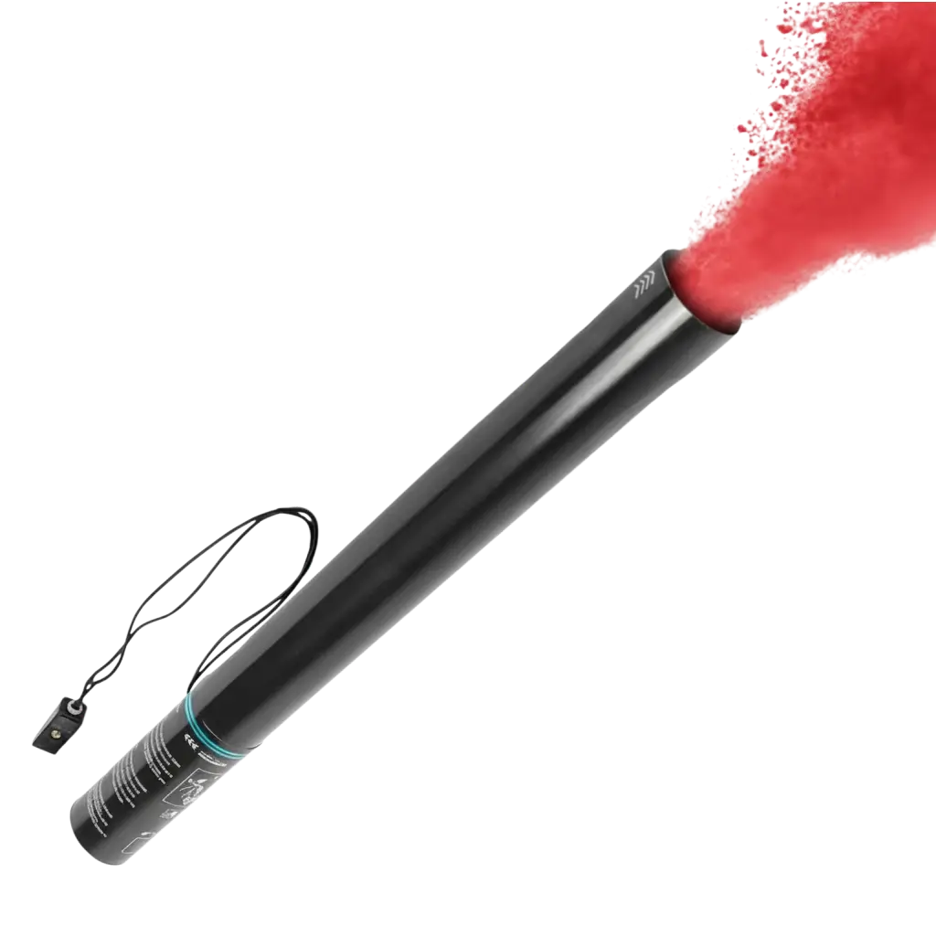 Elektrisk Holi-pulverpistol 80 cm - Rød