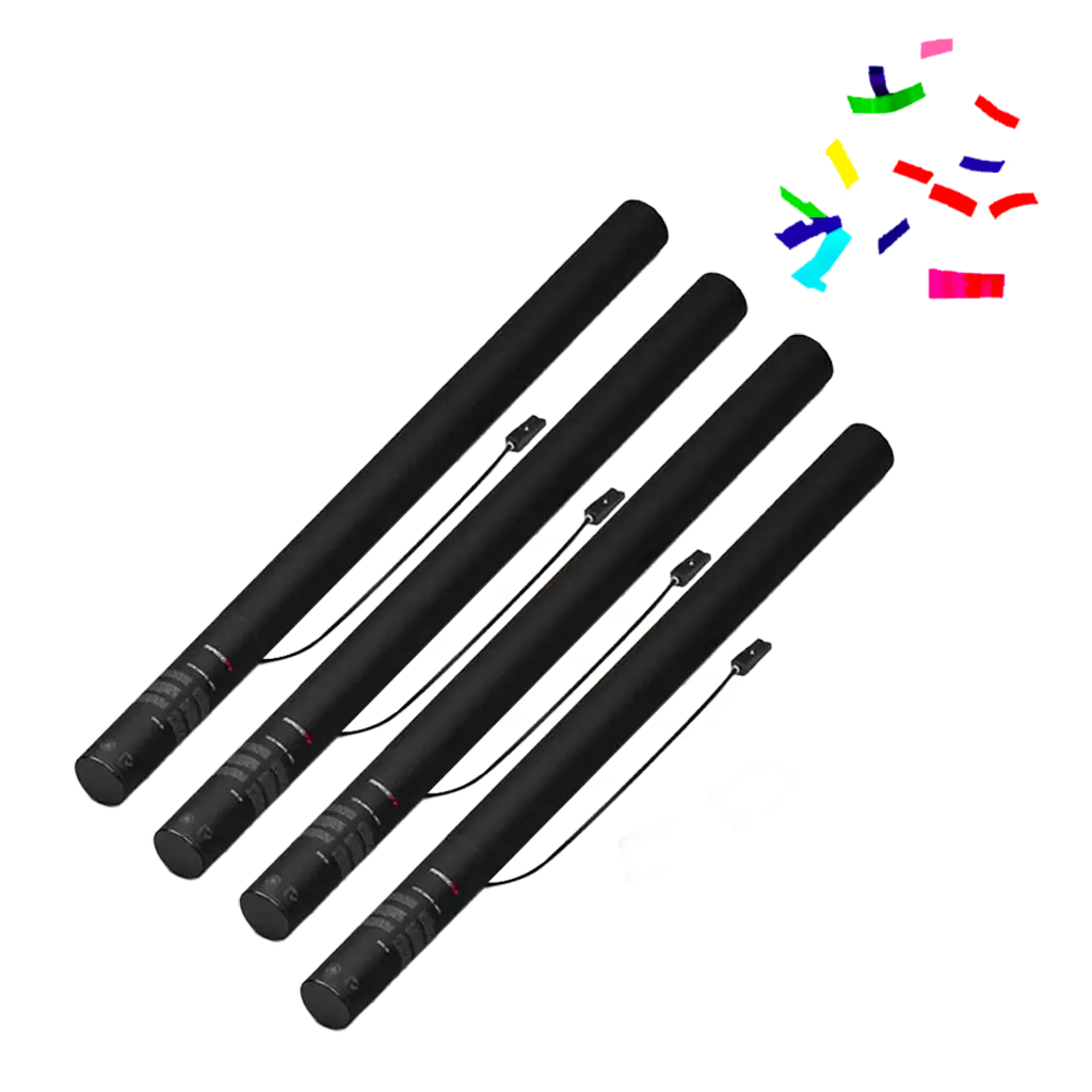 Elektrisk konfettikanon MAGIC FX 80 cm - flerfarvet