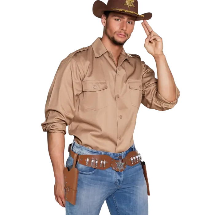 Matchende sherif-cowboy-kufferter