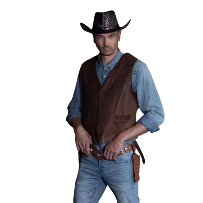 Matchende sherif-cowboy-kufferter