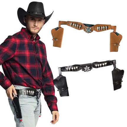 Matchende sherif-cowboy-kufferter