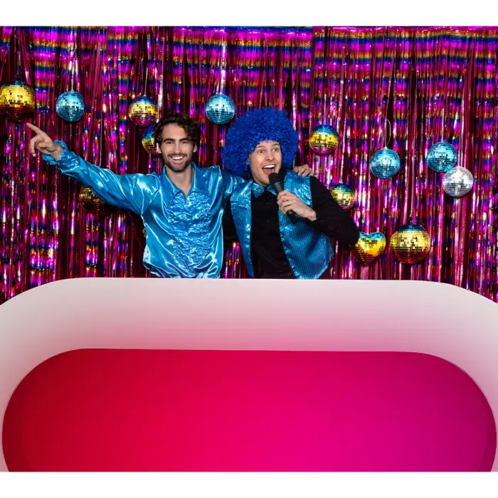 20 cm regnbue-diskokugle (M)