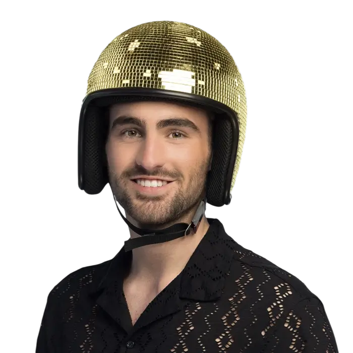 Disco-guld-hovedtelefoner