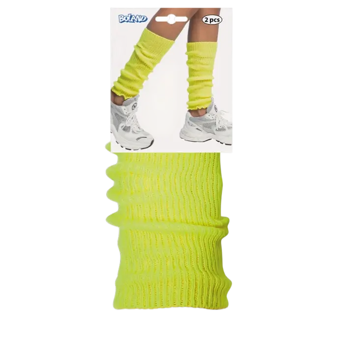 Basic fluorescerende gule leggings