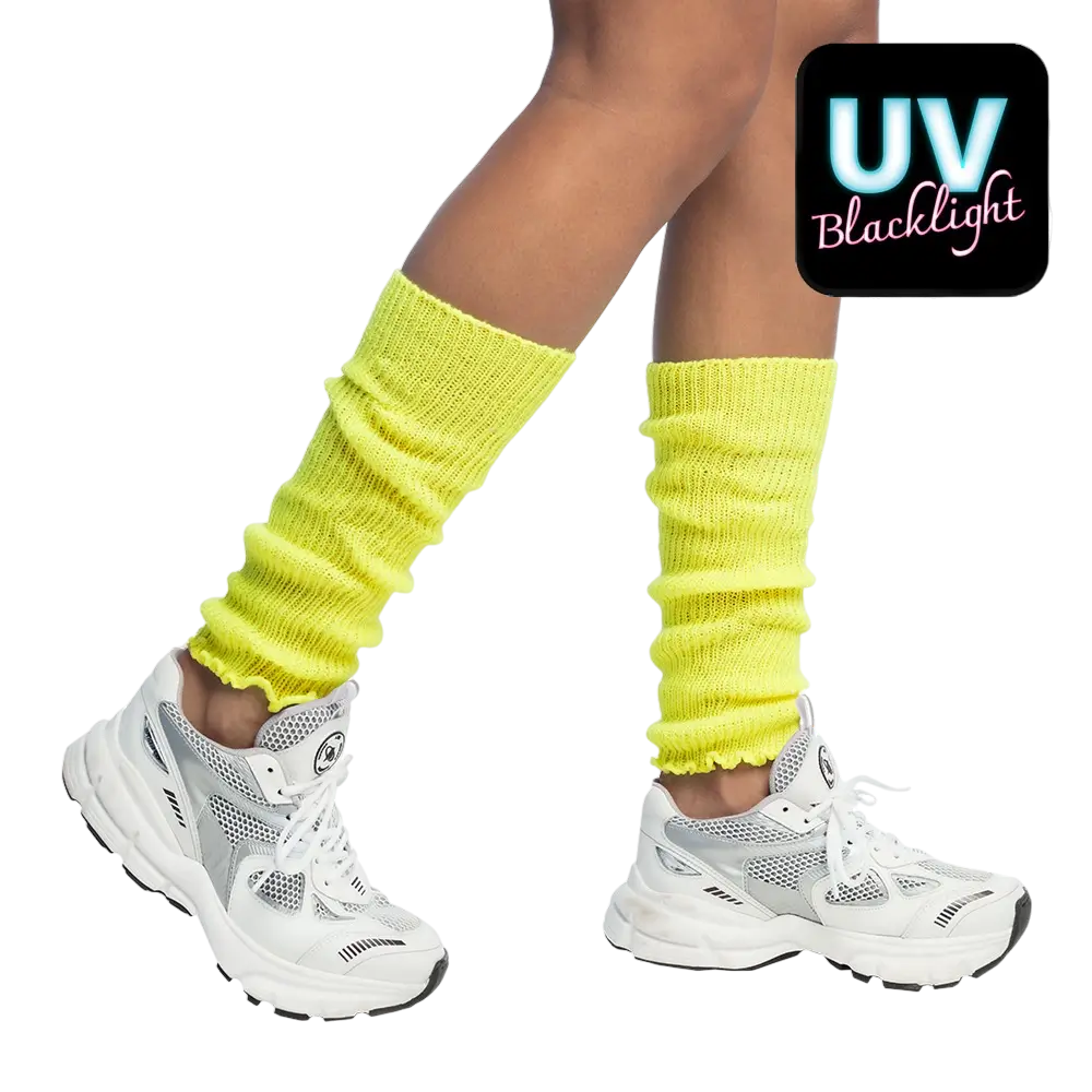 Basic fluorescerende gule leggings
