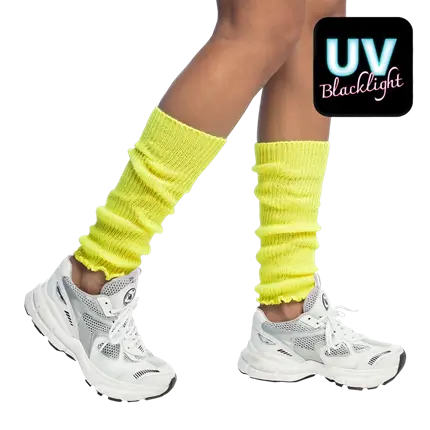 Basic fluorescerende gule leggings