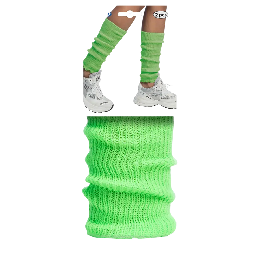 Basic fluorescerende grønne leggings