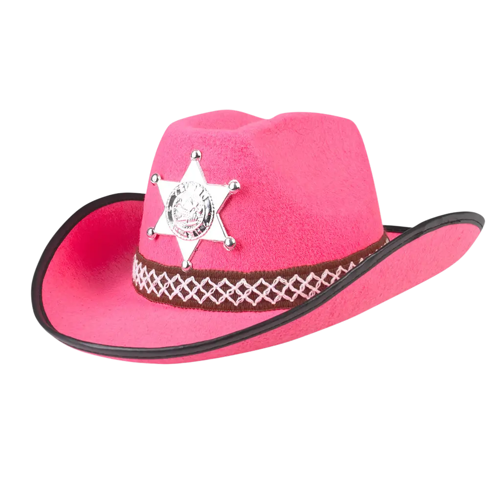 Sortiment af sherif-cowboyhatte til børn